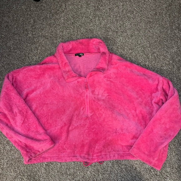 Fashion Nova hot pink soft crop pullover size 2X - Picture 8 of 13